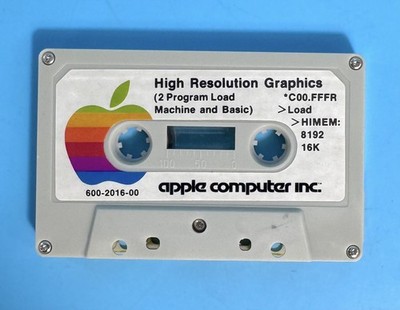 Apple II High Resolution Graphics 600-2016-00 Integer BASIC Cassette