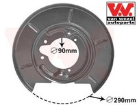 Van Wezel 0620373 Spritzblech FüR Bremsscheibe FüR Bmw