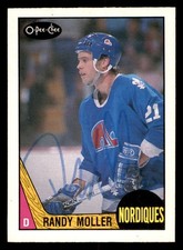 1987 OPC O-Pee-Chee Hockey #251 Randy Moller Signed Autograph (no COA) *d3