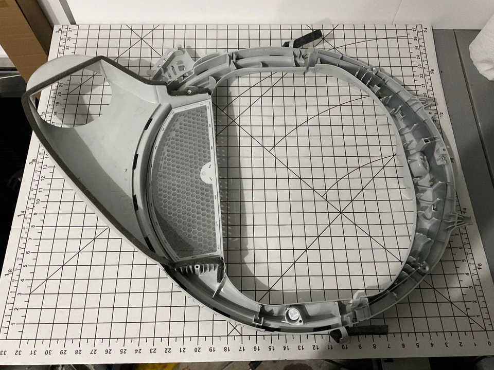 Carcasa de pantalla de pelusa para secadora GE WE03X25275 WE03X25314 WE01X24546 Foto 3 de 4