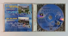 SEGA Dreamcast NTSC-U Sports Lot: NBA 2K, NHL 2K, NFL 2K, NFL 2K1, WSB 2K1 CIBs