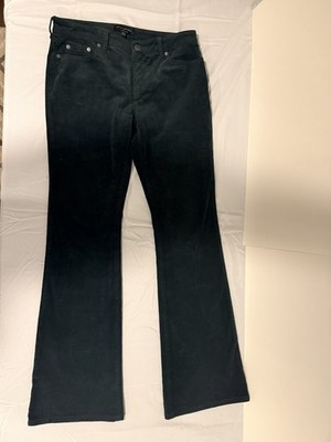 Banana Republic Low Rise Flare Corduroy Jeans Size 28/6 Dark Juniper Color