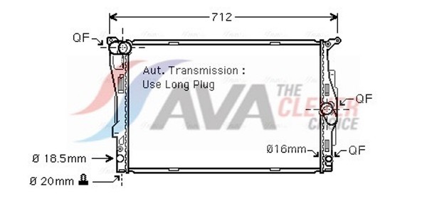 MotorküHler WasserküHler ** Clever FIT ** AVA Clever Choice BWA2303 FüR BMW 3Er-image