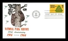 US COVER NATIONAL PARK SERVICE 50TH ANNIVERSARY FIRST DAY ISSUE KHOL KRAFT