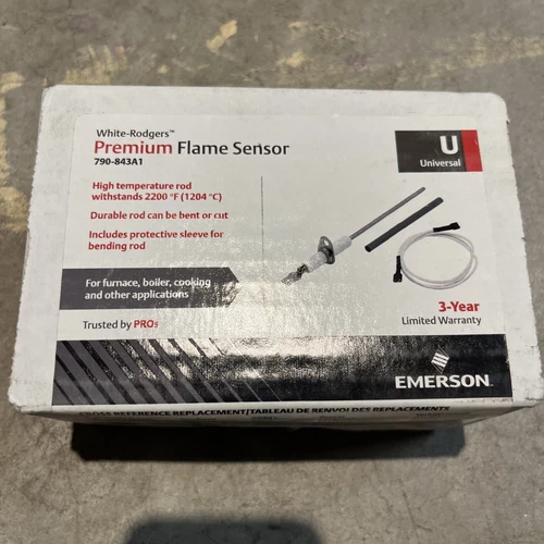 White Rodgers 790-843A1 Premium Flame Sensor Universal NEW IN BOX