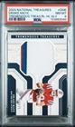 2024 National Treasures Drake Maye Tremendous Treasures /25 RC SP Patriots PSA 8