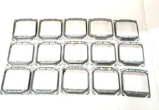 RAISED 2-GANG SQUARE ELECTRICAL BOX COVER, LOT OF 15