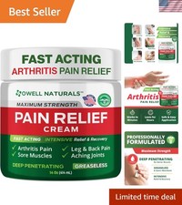 Natural Pain Relief Cream - Unscented 14 oz Formula for Effective Joint Comfort