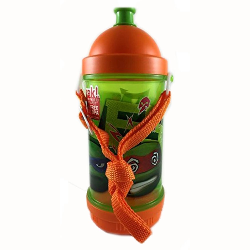 TMNT Ninja Turtles Kids Travel School Sip n Snack Canteen Tumbler Water Bottle