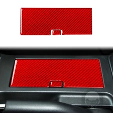 Water Cup Holder Storage Box Panel Trim For Grand Vitara 06-13 Red Carbon Fiber