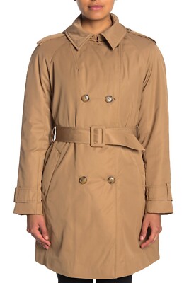 Kate Spade X Florence Broadhurst Double Breasted Khaki Trench Coat 