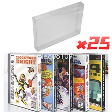 25PC Box Protectors For SEGA CD/SATURN/PS1 LONGBOX Video Games Custom Cases CIB