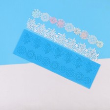 DIY Silicone Flower Mould Sugar Craft Fondant Mat Cake Decorating Baking Tool