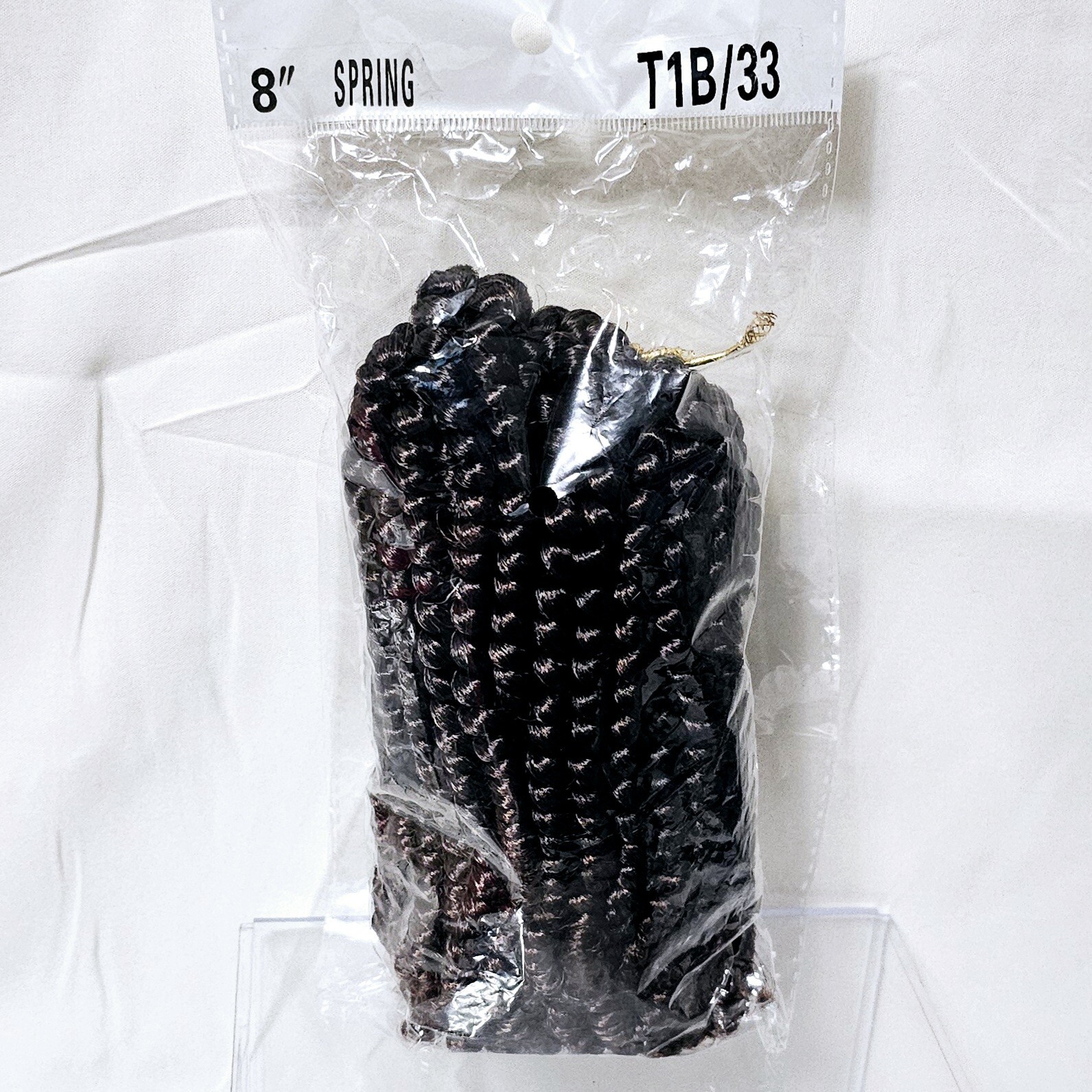 4 Pack Spring Twist Low Temp Crochet Braiding Hair Extensions(8"  T1B/33)