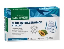 SANTIVERI Flor Intollerance ATTACCO 30 cps INTEGRATORE PER LE FUNZIONI DIGESTIVE