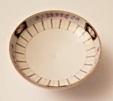 Vintage Hand Painted Nippon Pedestal Bowl dish floral patterns