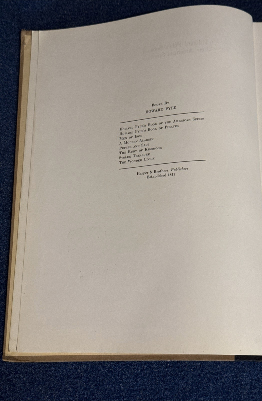 Howard Pyle’s Book Of The American Spirit   1923 First Edition
