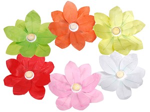 Dettagli Su 6 Fiori Di Loto Colorati Candela Galleggiante Feste Party Piscina Matrimonio