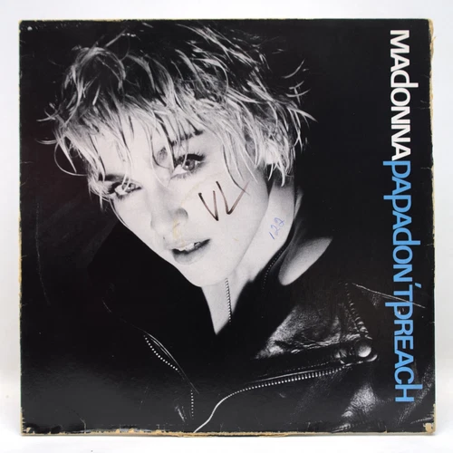 Madonna Papa Don't Preach Single 45 rpm Vinyl Album Record 1984 Sire 92-04920