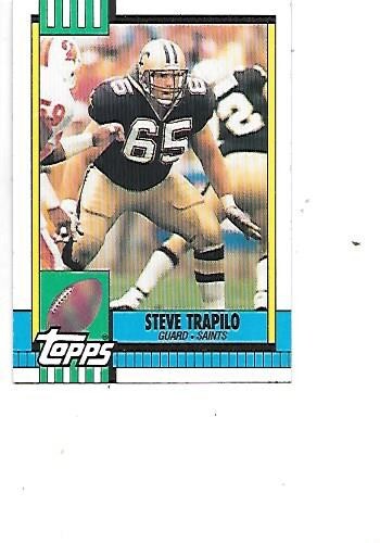 Steve Trapilo 1990 Topps Football Card #241 New Orleans Saints NM