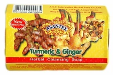 Asantee Turmeric & Ginger Thai Herbal Lightening Soap 125g - Ships Free From USA