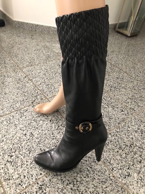 Damenstiefel Napoleoni  Vero Cuoio Gr. 39 Leder schwarz elegant