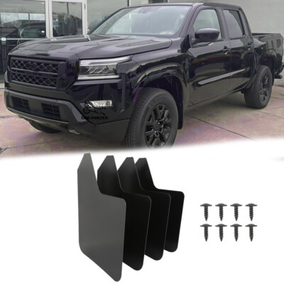 Red Hound Auto 4 Piece Modern Universal Splash Guards Fits Most Full Size 1 2 1 4 1 Ton Trucks Suvs Front Rear Driver Passenger Mud Flaps Black 4pc S