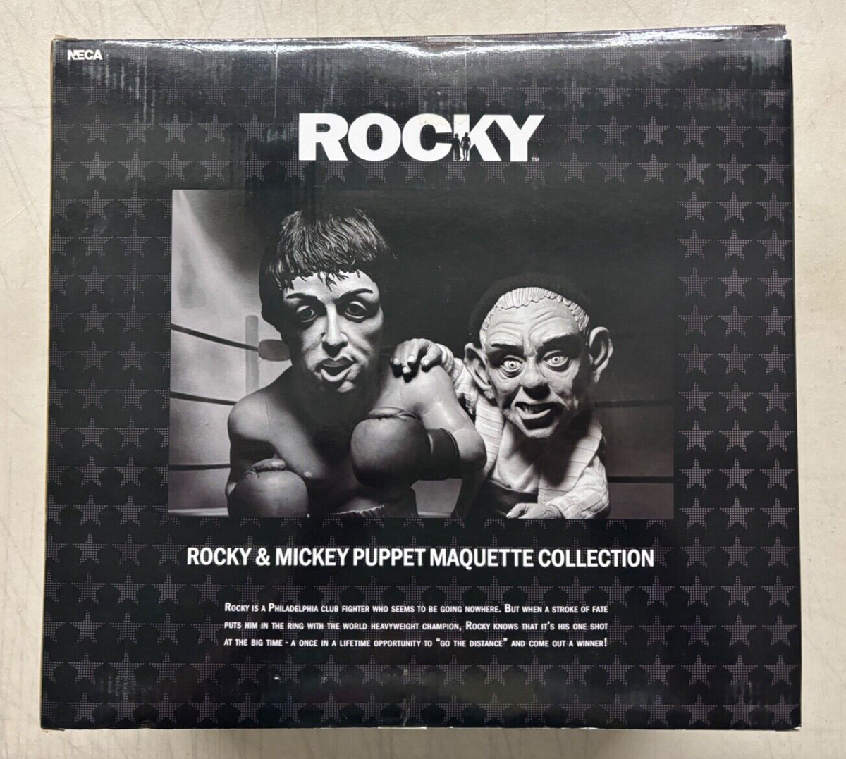 Neca Rocky Balboa & Mickey Puppet Maquette Figure Collection
