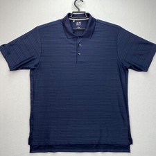 ADIDAS CLIMACOOL GOLF SHIRT POLO Large  Blue Short Sleeve adidasgolf.com