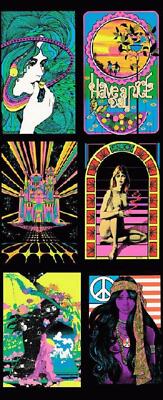 PSYCHEDELIC ART 6 PIECE CONCERT POSTER COLLECTION LOT | eBay