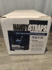 Box Of  1000 Handy Straps CM-200 Coaxial Cable Cat5/5E Cat6 1 Nail Fastener