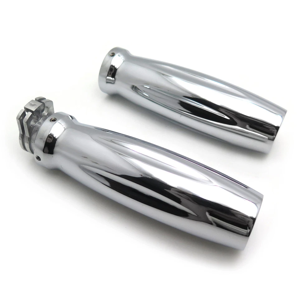 Empuñaduras de aluminio Billet de 1" 25 mm para Harley Street Bob/Honda Shadow 1100 Aero Foto 3 de 4