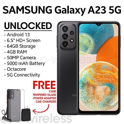 Samsung Galaxy A23 5G 64GB 5G Mobile Phone - Awesome Black SM