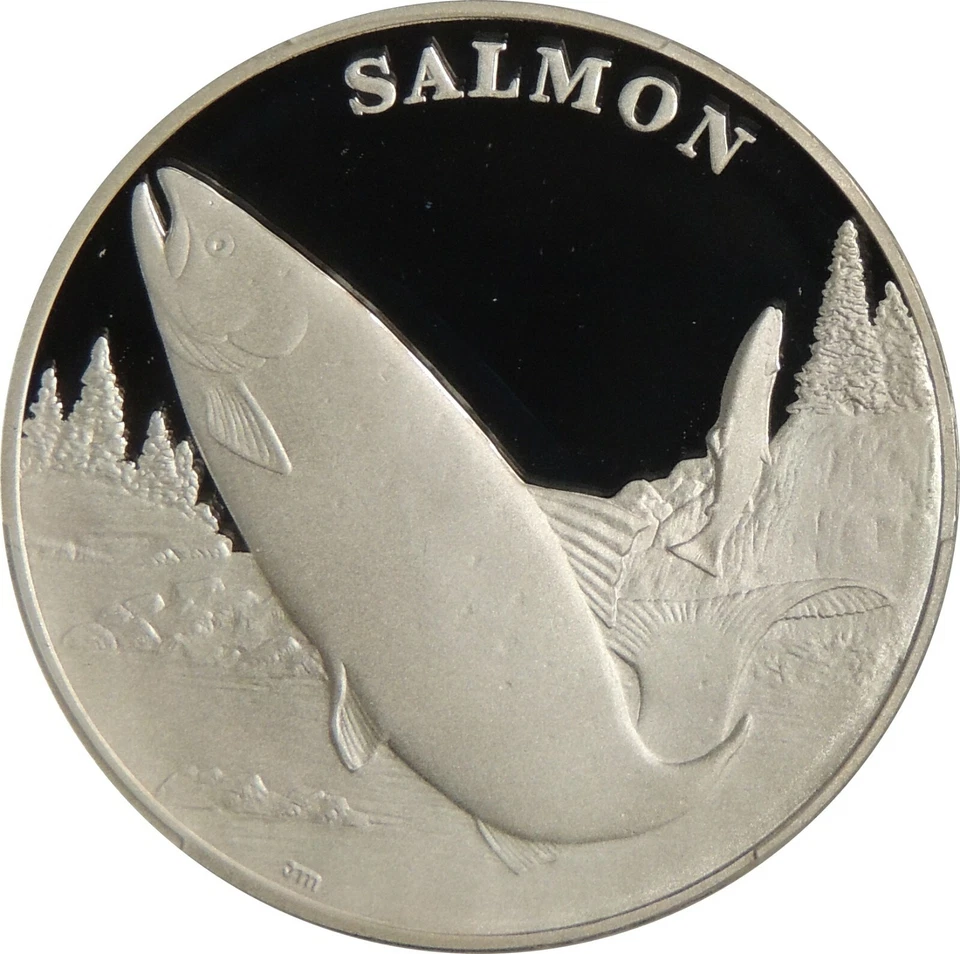 2003 SALMON NATIONAL WILDLIFE REFUGE NWRS SILVER MEDAL PCGS PR69 DCAM #43080843 - Image 3 of 4