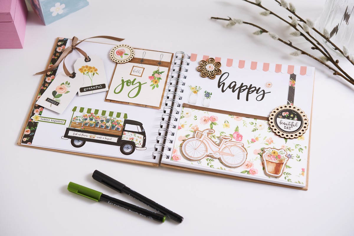 VBS Ringbuch-Album – 20x20 Cm, 30 Blatt Blanko – Ideal Für Fotos, Handlettering & Als Gästebuch