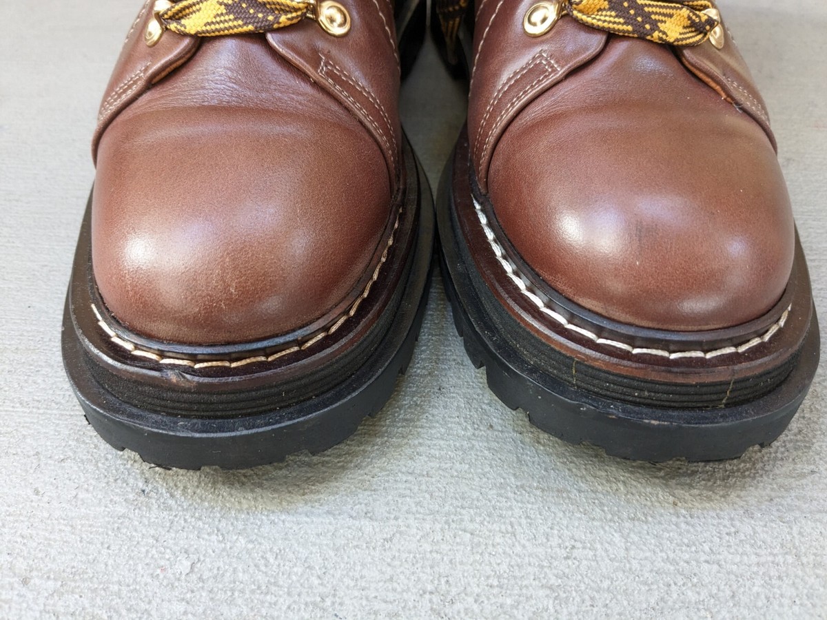 Sandro Elton Boots Brown Leather Men 7 40 Mountain Hiking  display picture 3