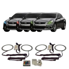 RGB Multi Color IR Headlight Halo kit for Infiniti Q40 14-15
