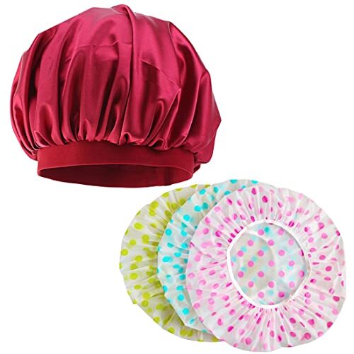 BARRU 2Pcs Bonnet De Nuit Enfants En Satin, Satin Bonnet De Sommeil