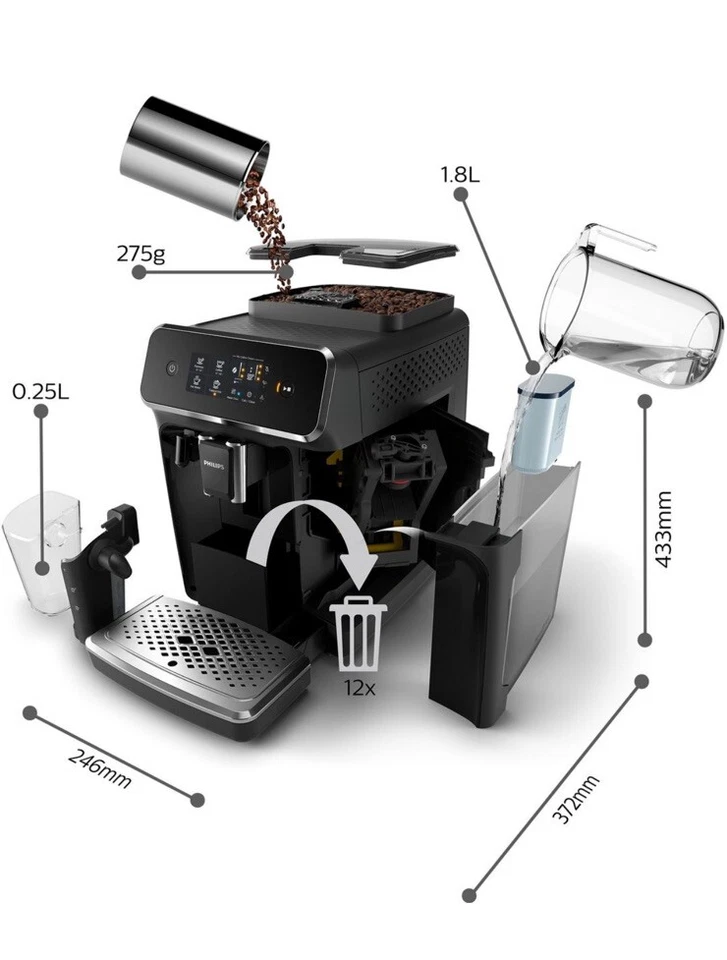 Philips Series 2200 LatteGo EP2231/40, Foto 4 von 5