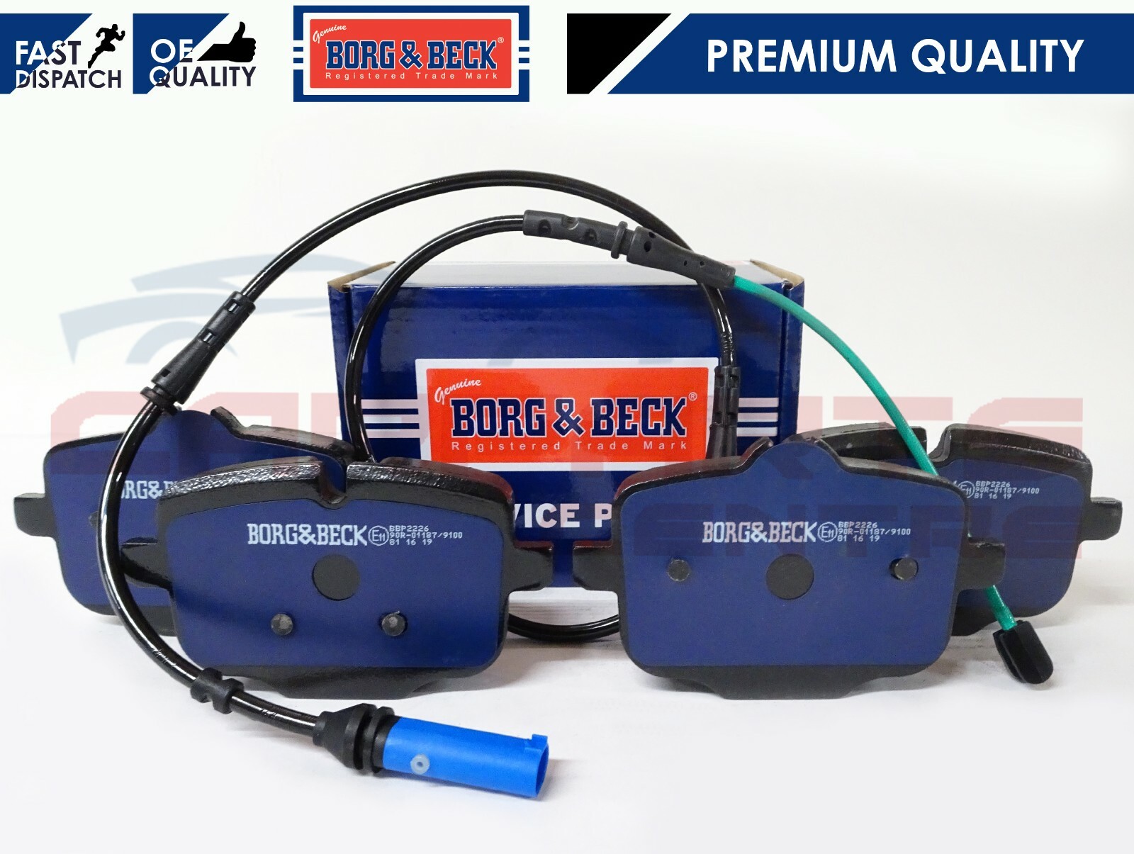 FOR BMW 5 6 SERIES G30 G31 G32 530 540 16 FRONT REAR BRAKE PADS WEAR