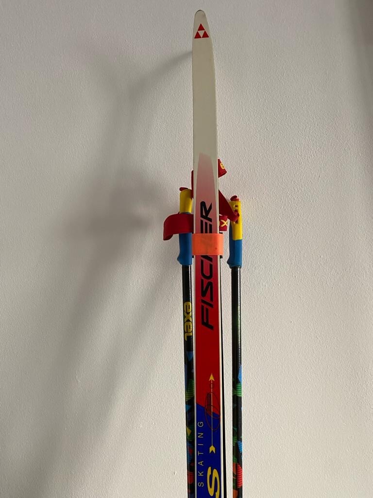 Sci Fondo 190 FISHER attacchi SALOMON con Bastoncini