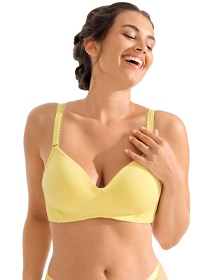 Lisca Schalen BH ohne Bügel Pompeya Gr. 75-95 B-D in yellow pear & sweet melon