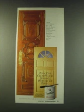 1988 Varathane Clear Semi-Gloss Wood Finish Ad - Only one