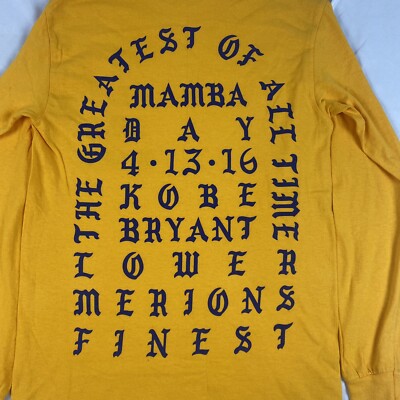 2016 Kanye West Kobe Bryant “I Feel Like Kobe” Long Sleeve Lakers