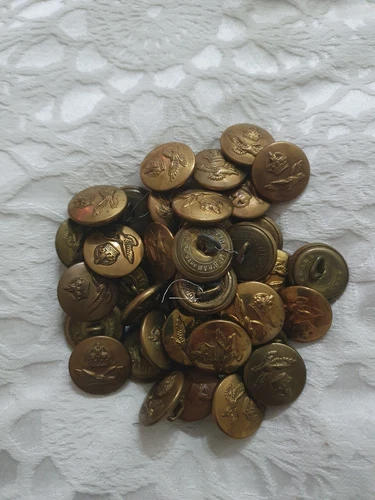 Large RAF Royal Air Force WW2 Brass Buttons 22mm 23mm KC Greatcoat Great Coat x1
