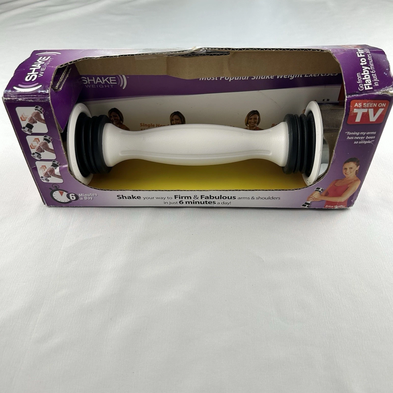 New White Shake Weight Exercise Weight 2.5 Pound With Dvd