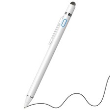 2-in-1 Rechargeable Stylus Pen for iPhone, iPad, Samsung  Touch Screens