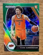 2021-22 Prizm Draft Picks Cade Cunningham #1 Variation Green Prizm RC Pistons