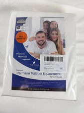 Utopia Bedding Full Mattress Encasement Waterproof Zip Cover 12 Deep New
