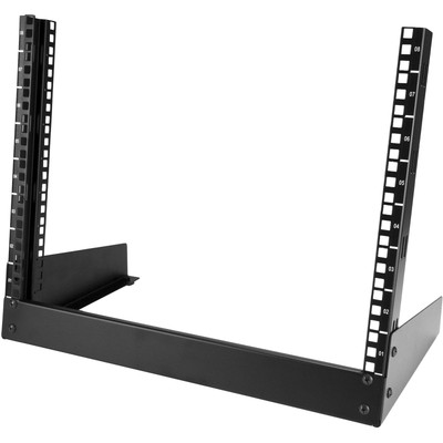 2-Pfosten 8HE Desktop Server Rack, kleiner offener Rahmen 19 Zoll Computer Rack,